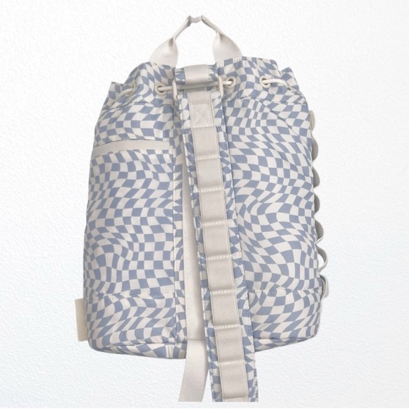 Dagne Dover Nova Sling Bag in Check Mix Blue + White main image 7